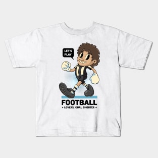 Cute Football Boy Kids T-Shirt